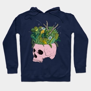 skull and plants Hoodie